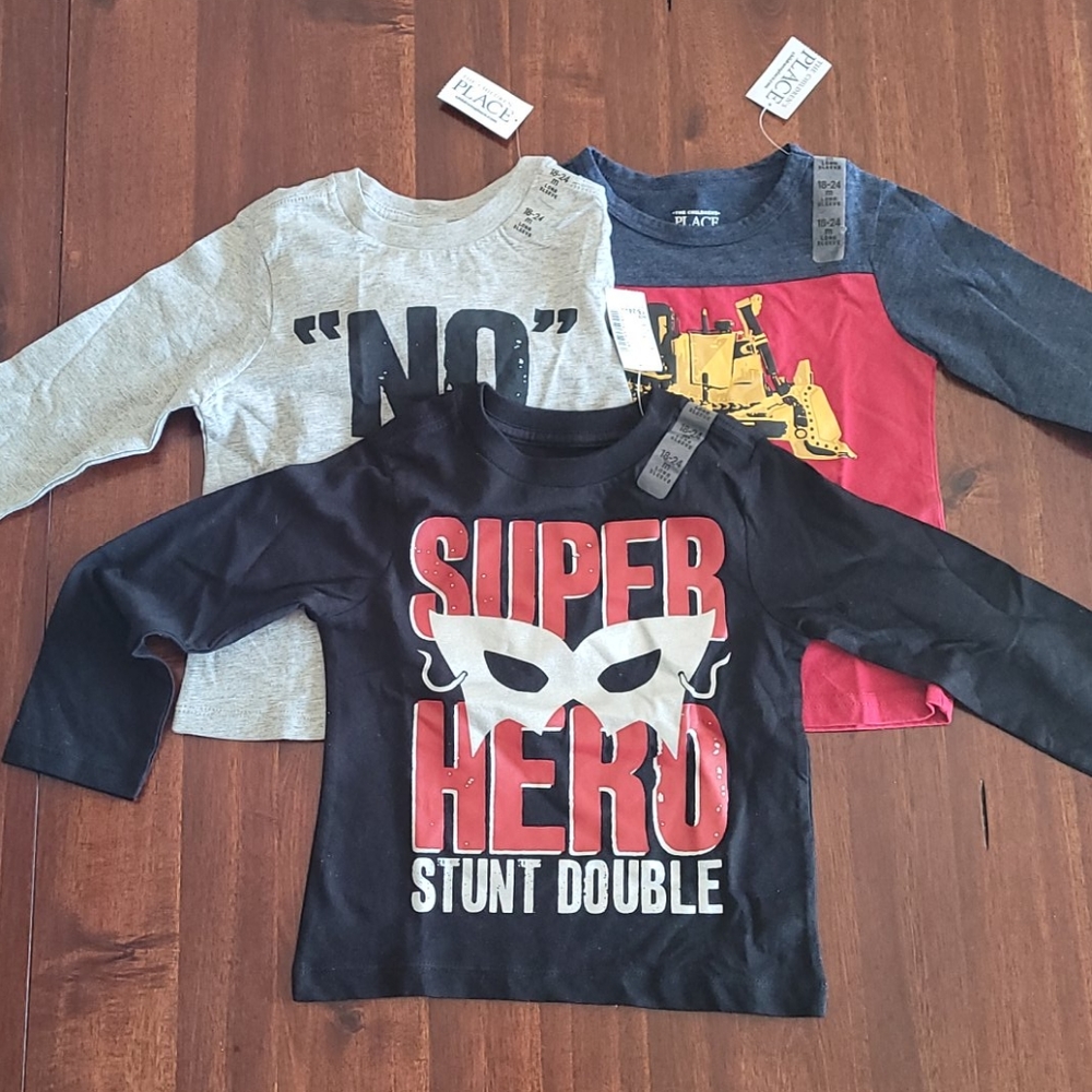 3 Children's Palace Boy Shirts 18-24 Months